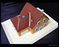 Marcipánový modelovaný 3D dort.